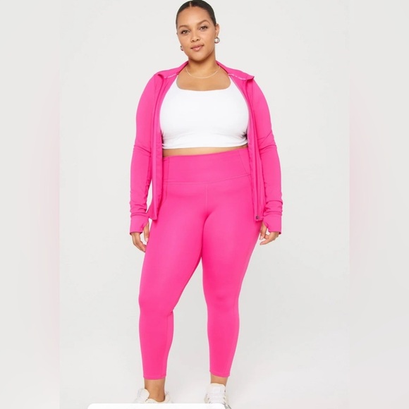 Vibrant Pink Activewear leggings only  3xl - Picture 1 of 6